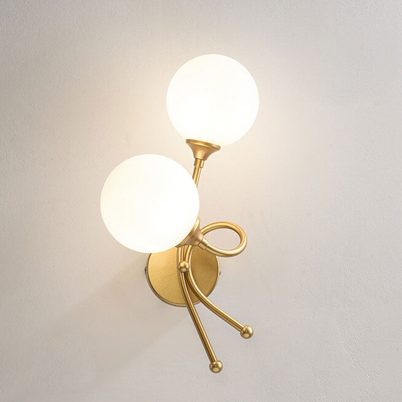 Minimalist Knot Shape Design 2-Light Wall Sconce Lamp