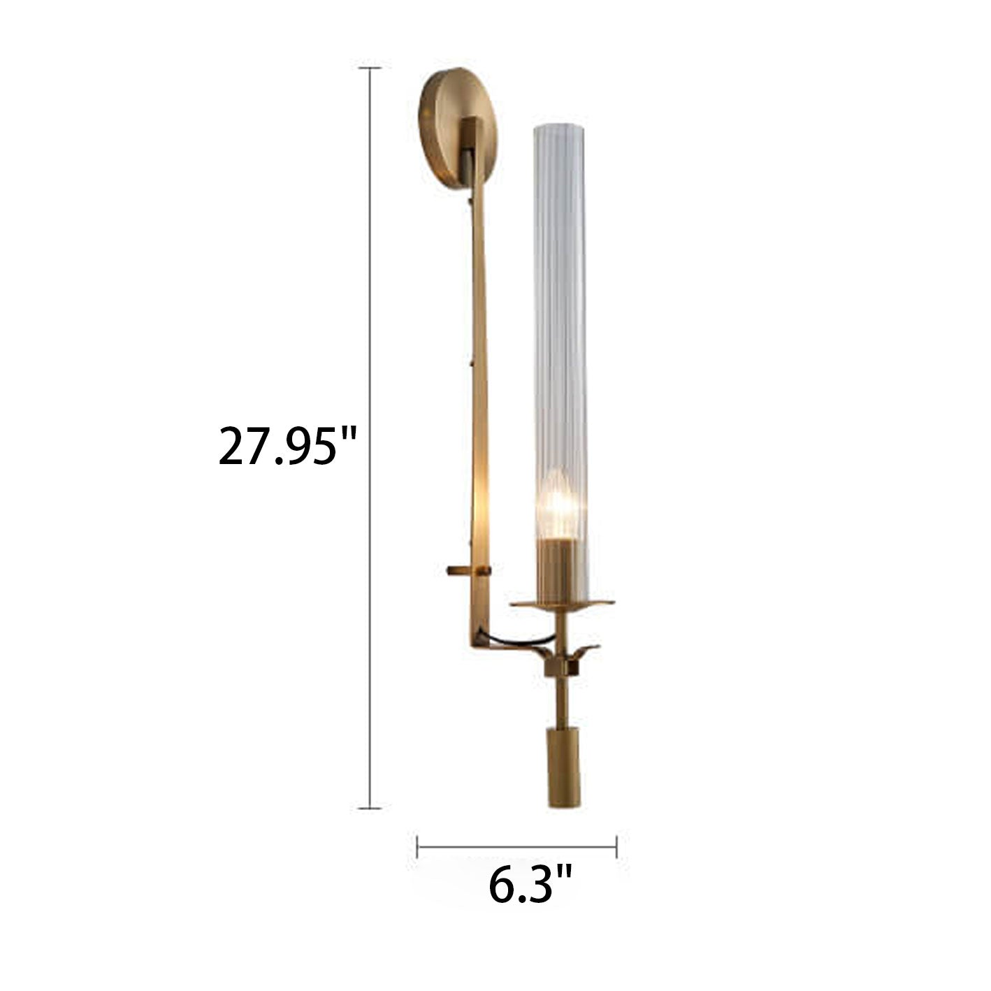 Modern Light Luxury All Copper 1-Light Wall Sconce lamp
