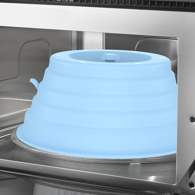 Collapsible Silicone Microwave Cover with Vents