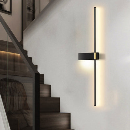 Minimalist Long Line Iron Acrylic LED Wall Sconce Lamp