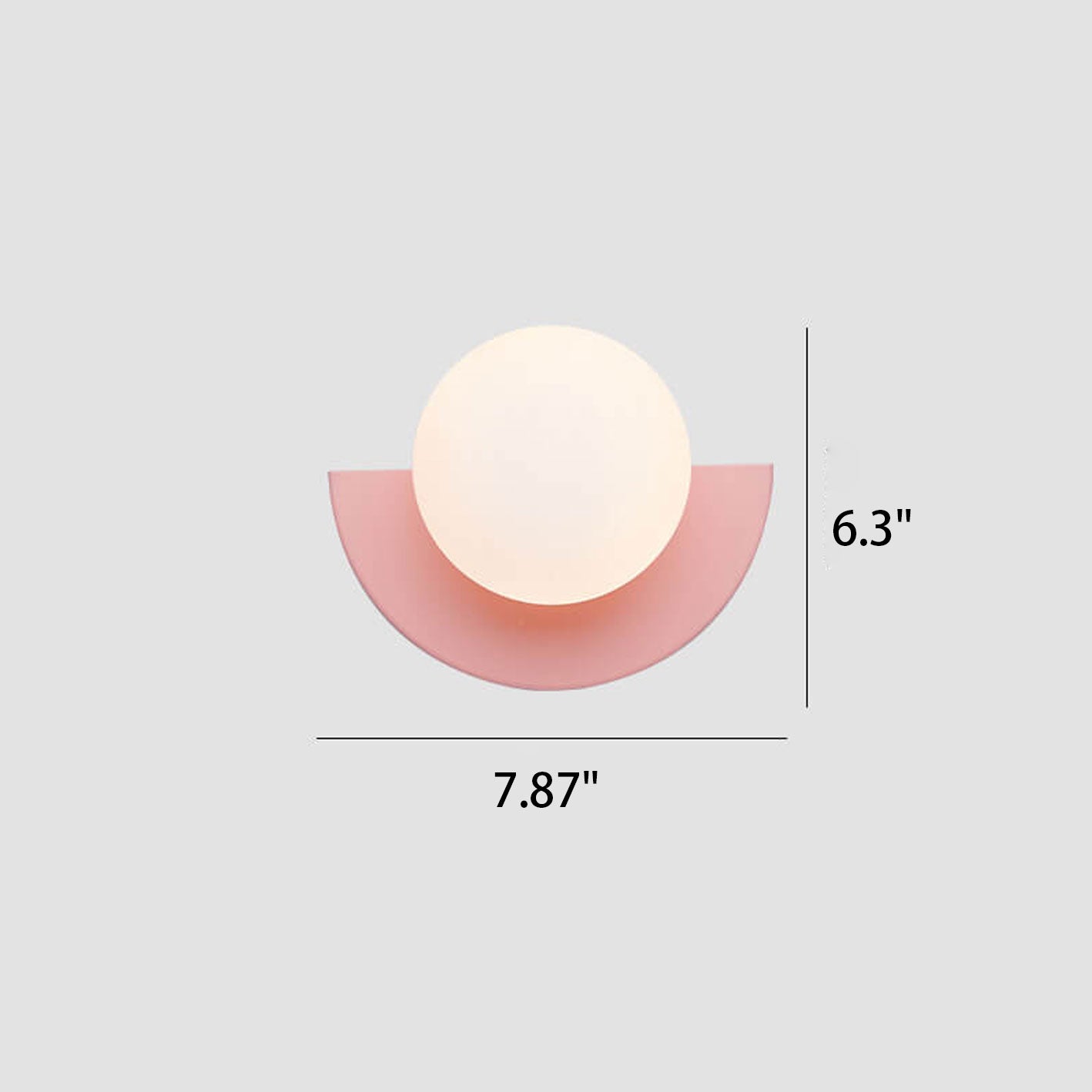 Modern Minimalist Glass Globe 1-Light Wall Sconce