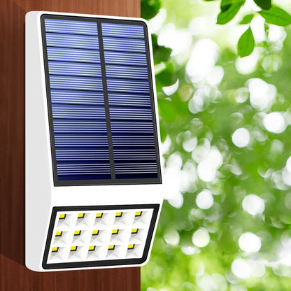 Solar Square Outdoor Fence Wall Sensor Wall Sconce Lamp