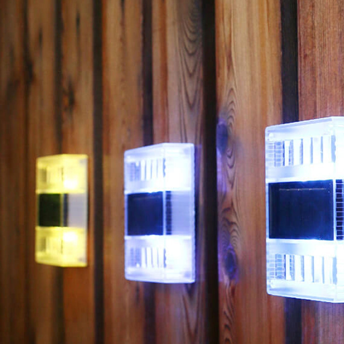 Solar Down LED Outdoor Decorative Garden Wall Sconce Lamp