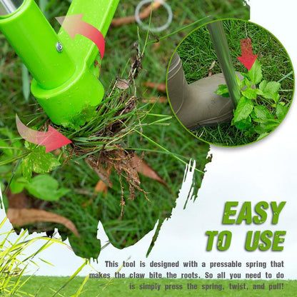 Standing Weed Puller with Foot Pedal & Claws