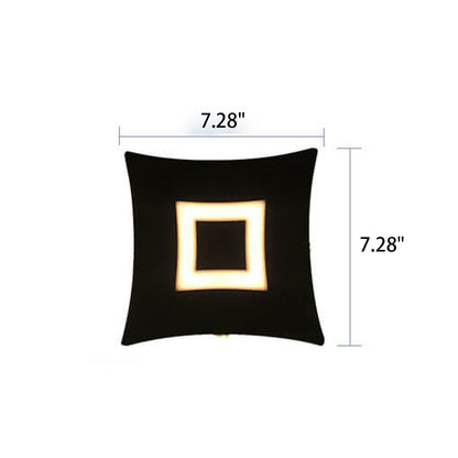 Square Luminous LED Outdoor Garden Wall Sconce Lamp