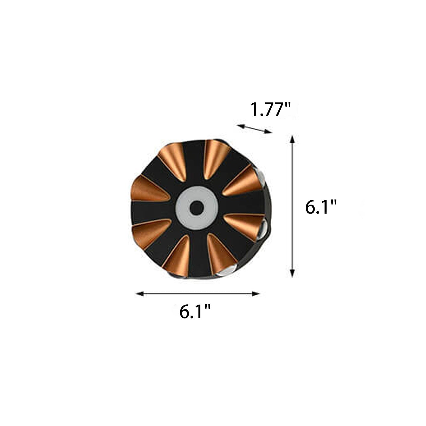 Round Aluminum Outdoor Waterproof LED Wall Sconce Lamp