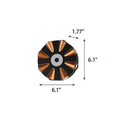Round Aluminum Outdoor Waterproof LED Wall Sconce Lamp