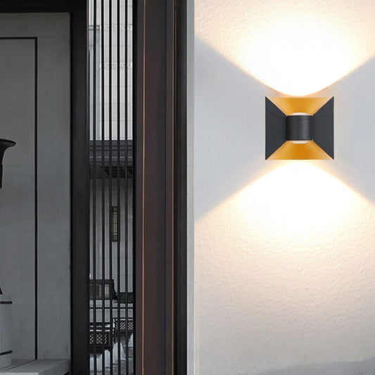 Aluminum Double Head Outdoor Balcony Wall Sconce Lamp