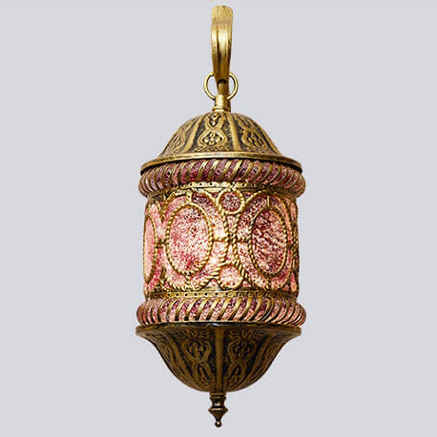 Southeast Style Hollow Iron Pink 1-Light Wall Sconce Lamp