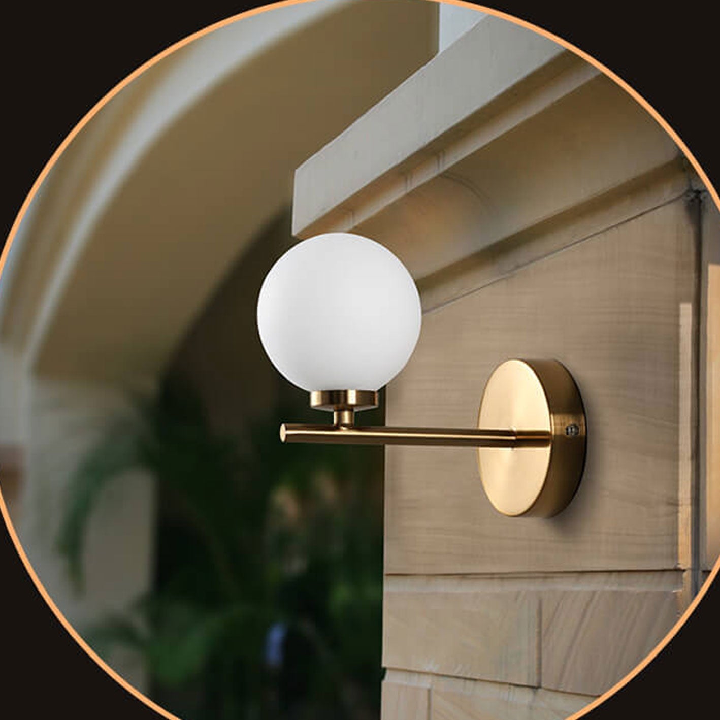 Milk Ball Metal Magic Bean 1/2/3 Light Wall Sconce Lamp