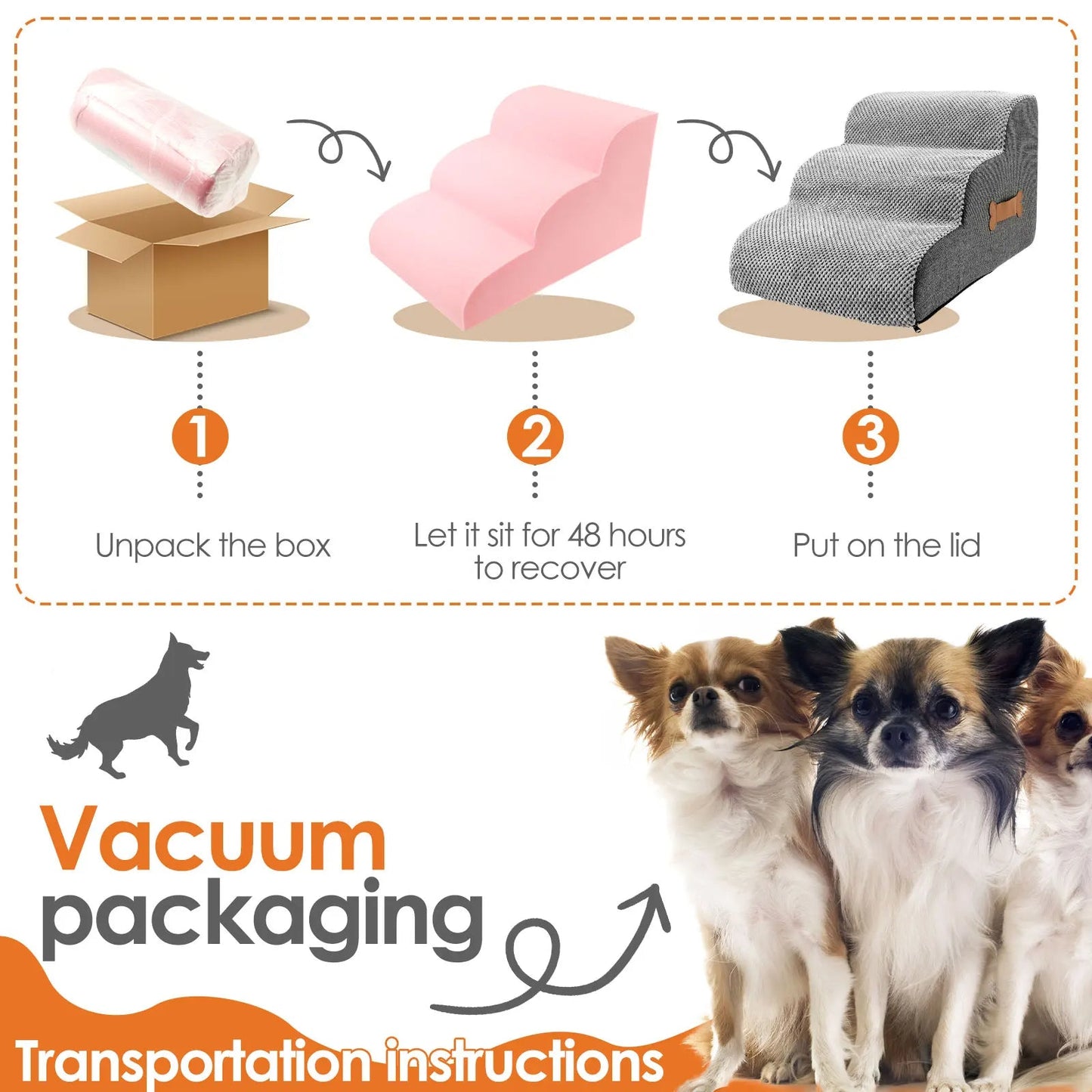 Dog Stairs and Steps for Bed