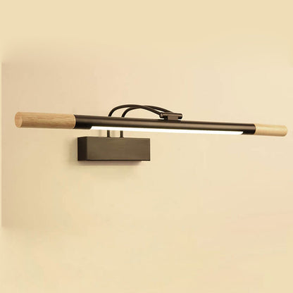 Solid Curved Arm Long Vanity Light LED Wall Sconce Lamp