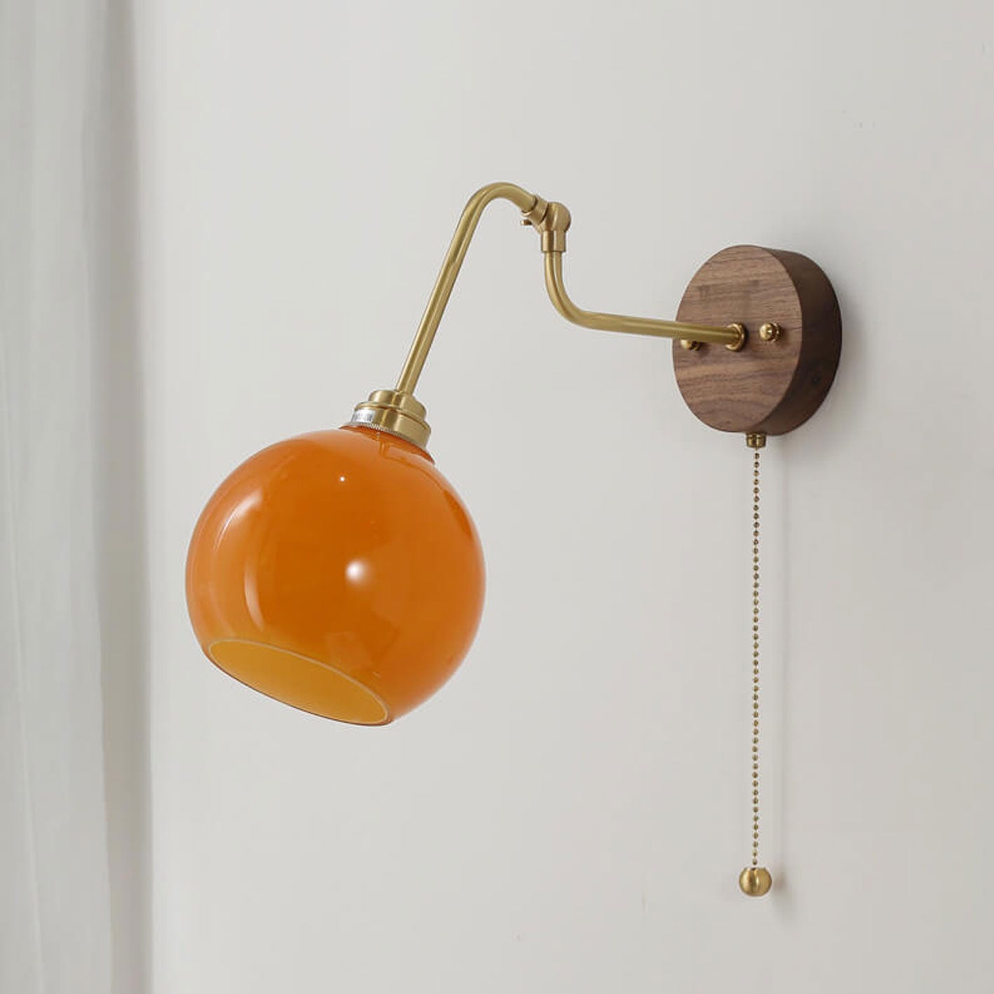 Japanese Glass Adjustable Design LED Wall Sconce Lamp