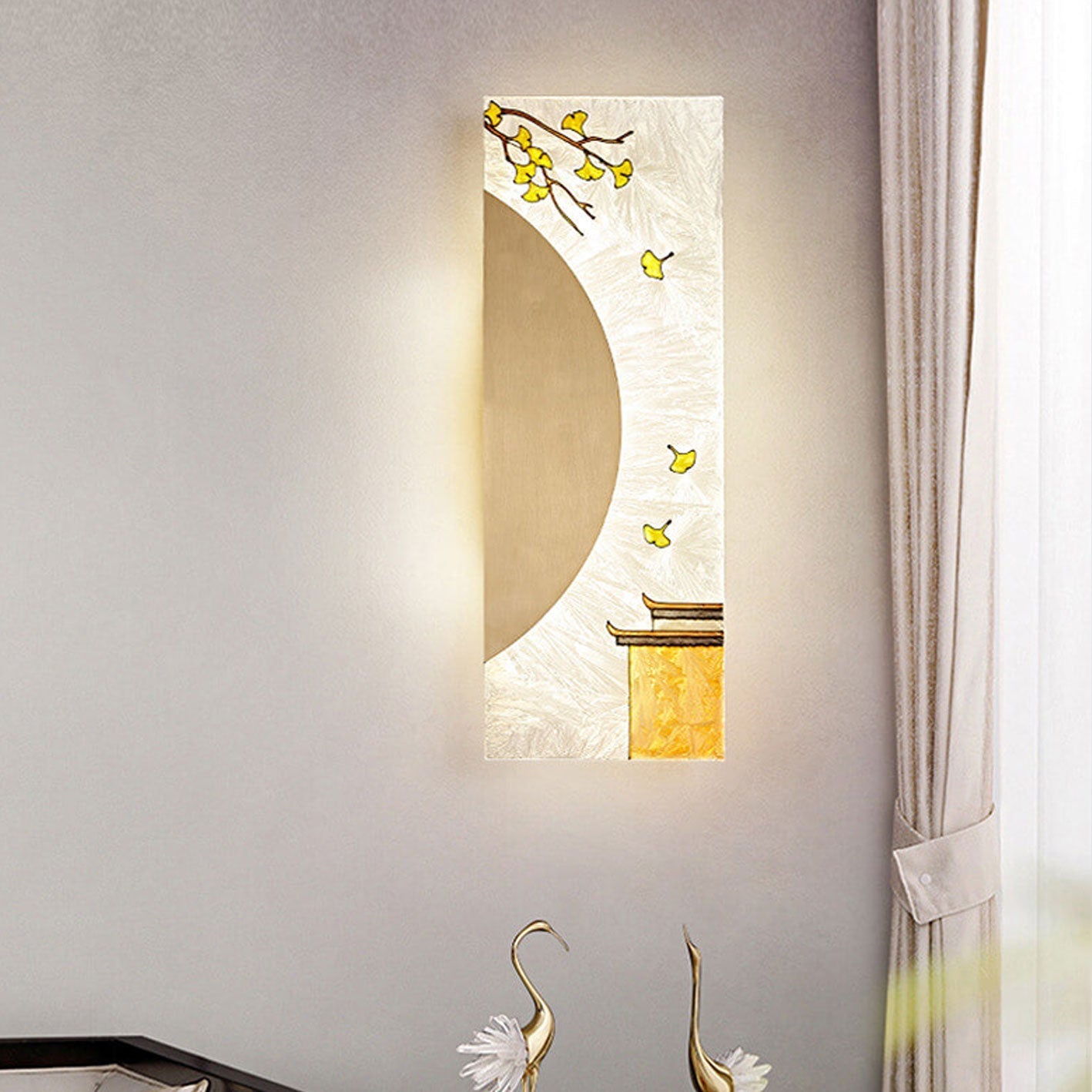 New Copper Ultra Thin Mural Design LED Wall Sconce Lamp