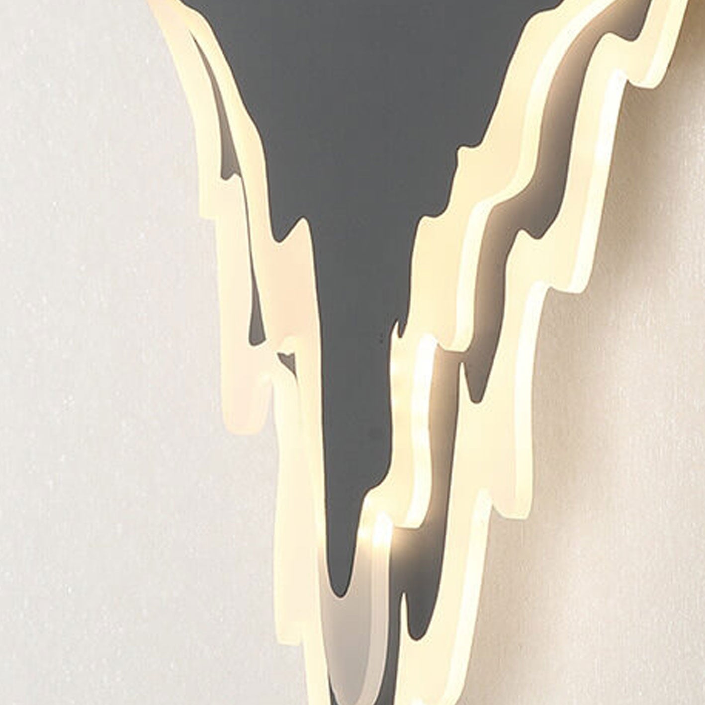 Iron Art Acrylic Irregular Shape Indoor Wall Sconce Lamp