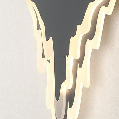 Iron Art Acrylic Irregular Shape Indoor Wall Sconce Lamp