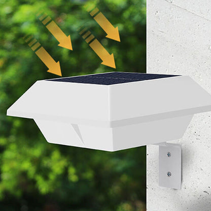Solar Shape Design Fence Light LED Outdoor Wall Sconce Lamp