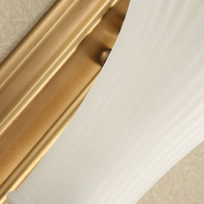 Light All Copper Glass Petals 1/2-Light Wall Sconce Lamp