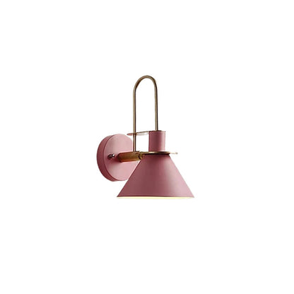 Scandinavian Macaron Horn Iron 1-Light Wall Sconce Lamp