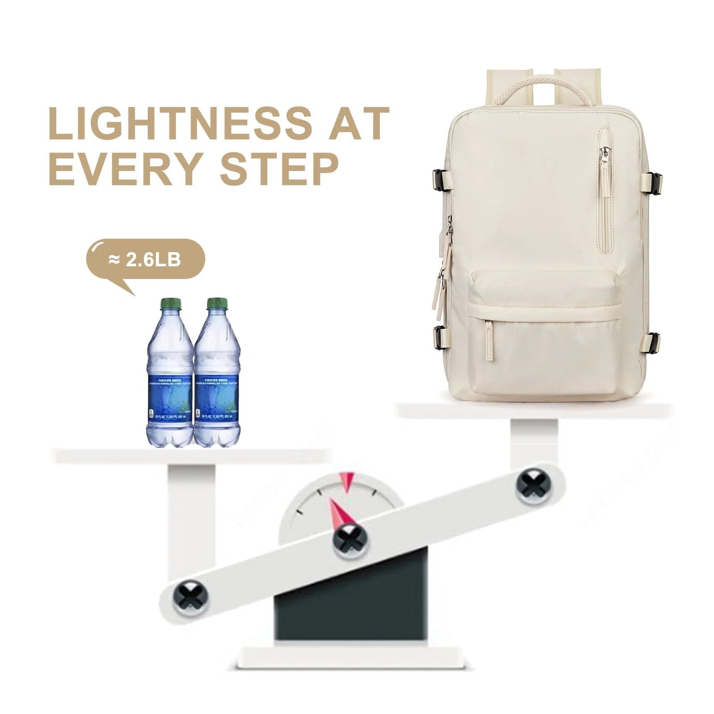 Women's 35L Travel Backpack with USB Port