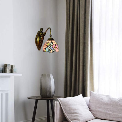 Tiffany Mermaid Hardware Lamp Arm 1-Light Wall Sconce Lamp