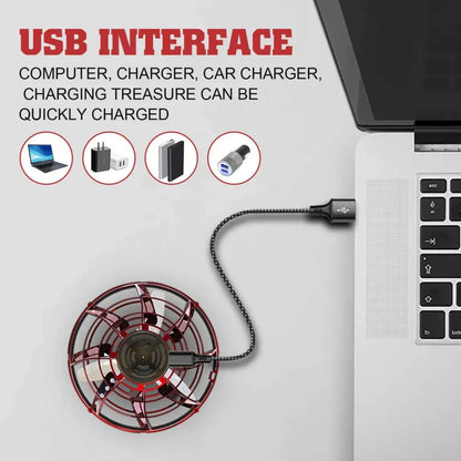Hand-Controlled Hovering Spinner with LED Lights