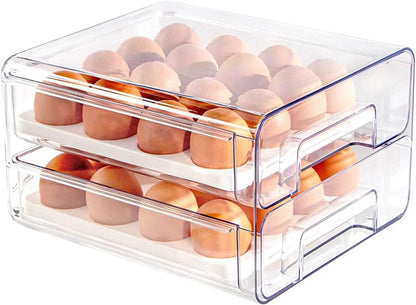 Stackable Egg Container Holder for Fridge