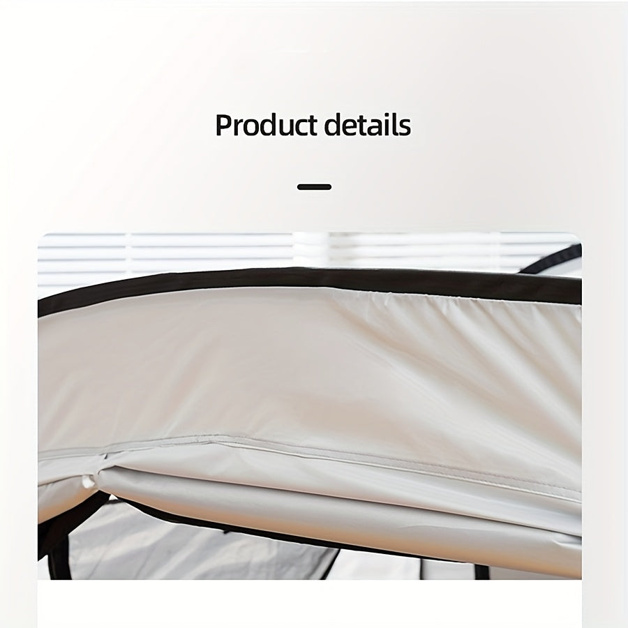 Foldable Tent Bed with Zip Closure and Mesh Vents
