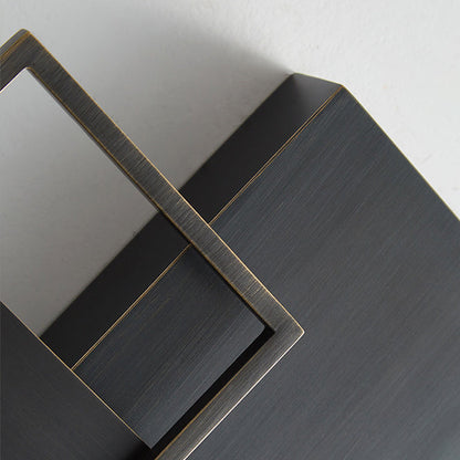 Mid-century Rectangular Geometric LED Wall Sconce Lamp