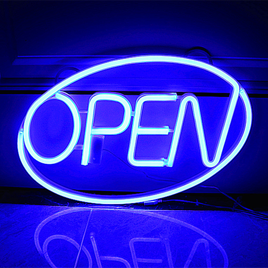 Deco PS OPEN LED Outdoor Hanging Neon Wall Sconce Lamp
