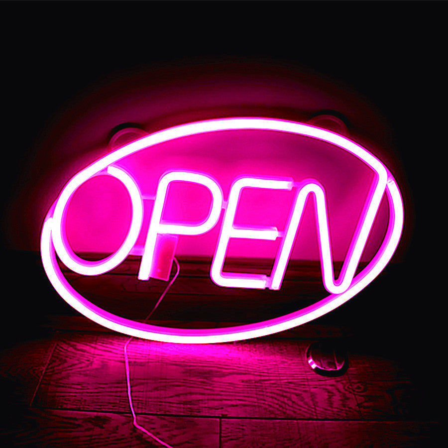 Deco PS OPEN LED Outdoor Hanging Neon Wall Sconce Lamp