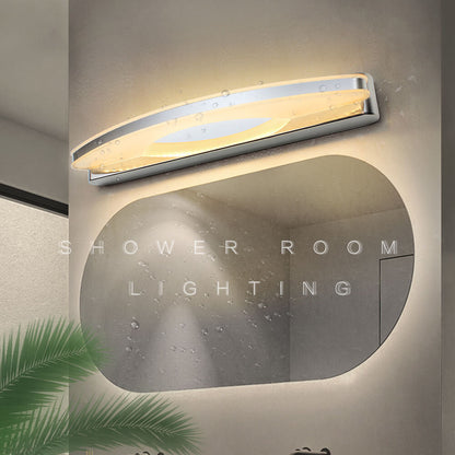 Acrylic Curved LED Mirror Front Light Wall Sconce Lamp