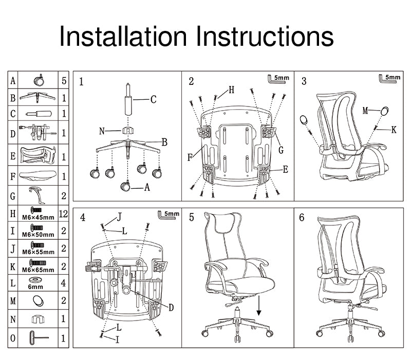 Executive High-Back Leather Office Chair