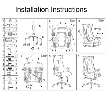 Executive High-Back Leather Office Chair