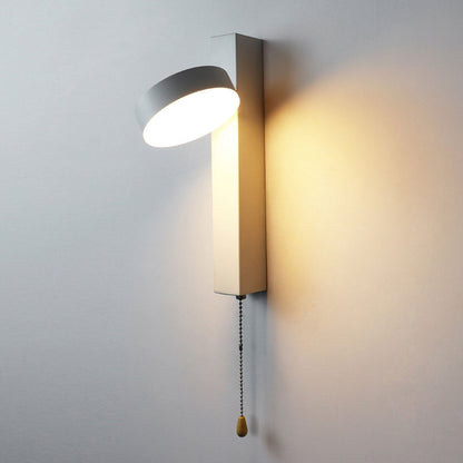 Wrought Iron Acrylic Pull Wire Switch LED Wall Sconce Lamp