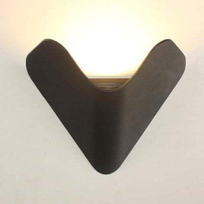 Triangle Aluminum LED Outdoor Waterproof Wall Sconce Lamp