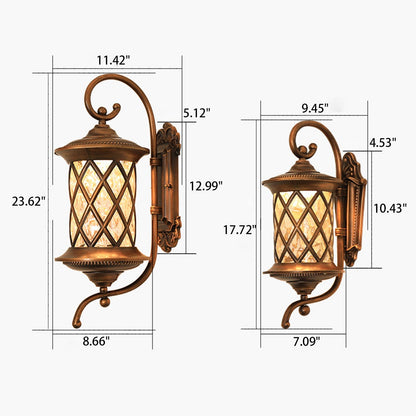 European-style Waterproof LED Outdoor Wall Sconce Lamp