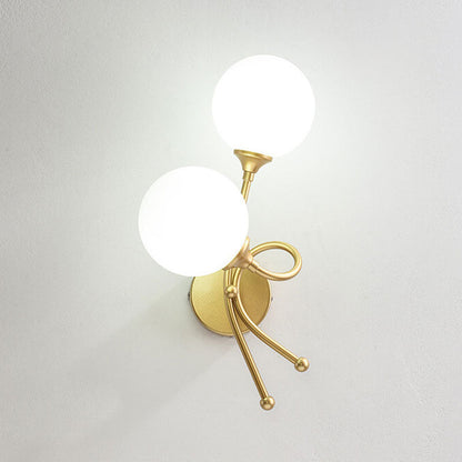 Minimalist Knot Shape Design 2-Light Wall Sconce Lamp