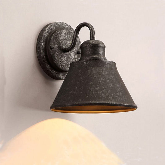 Hardware Shade Outdoor Waterproof 1-Light Wall Sconce Lamp