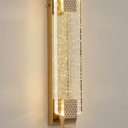 Luxury Bubble Crystal Square Alloy LED Wall Sconce Lamp