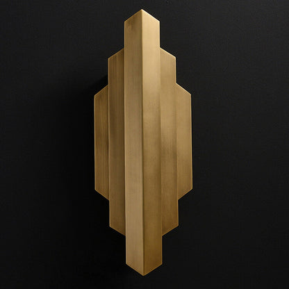 Light Symmetrical Graphic Design 1-Light Wall Sconce Lamp