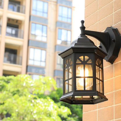 Waterproof Pavilion Design 1-Light Outdoor Wall Sconce Lamp