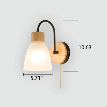 Modern Log Simple Bend Design 1-Light Wall Sconce Lamp