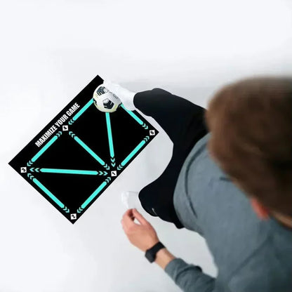 Soccer Dribbling Training Mat with Grip Socks