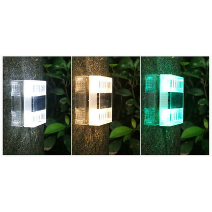 Solar Down LED Outdoor Decorative Garden Wall Sconce Lamp