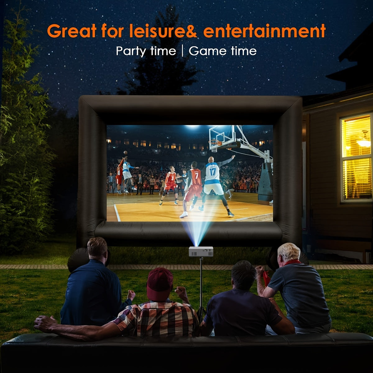 Portable Mini Projector, 3000 Lumen HDMI USB