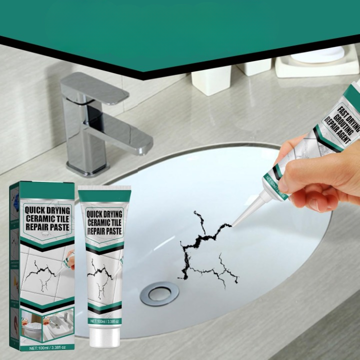 Tile Repair Paste with Spatula, 100ml Tube