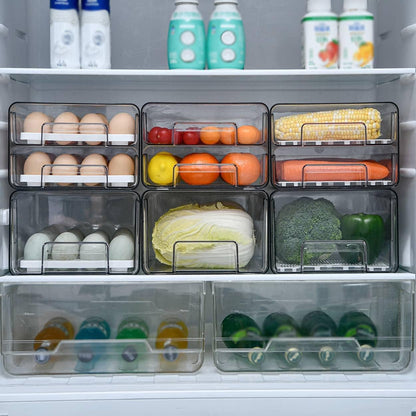 Stackable Egg Container Holder for Fridge