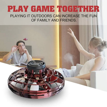 Hand-Controlled Hovering Spinner with LED Lights