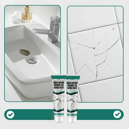 Tile Repair Paste with Spatula, 100ml Tube